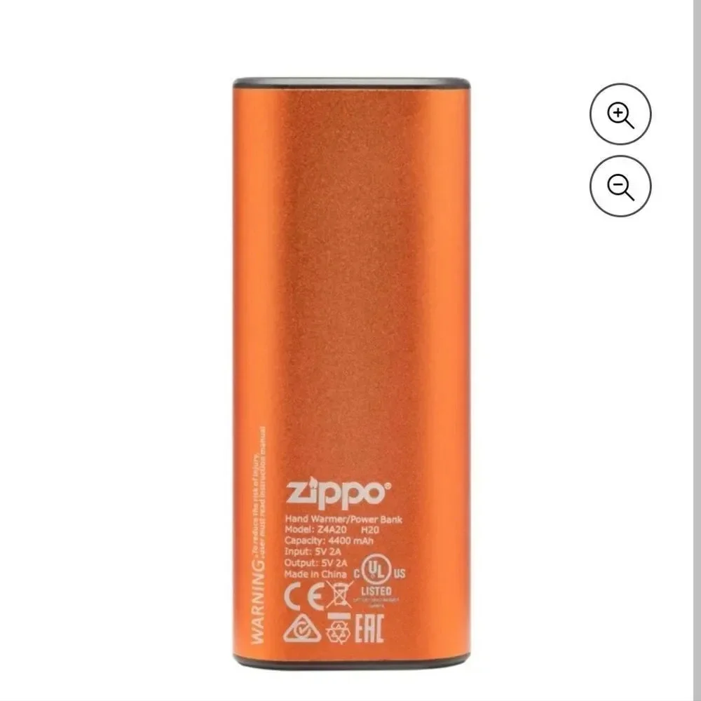 Zippo orange HeatBank 6 Rechargeable Hand Warmer & Power Bank